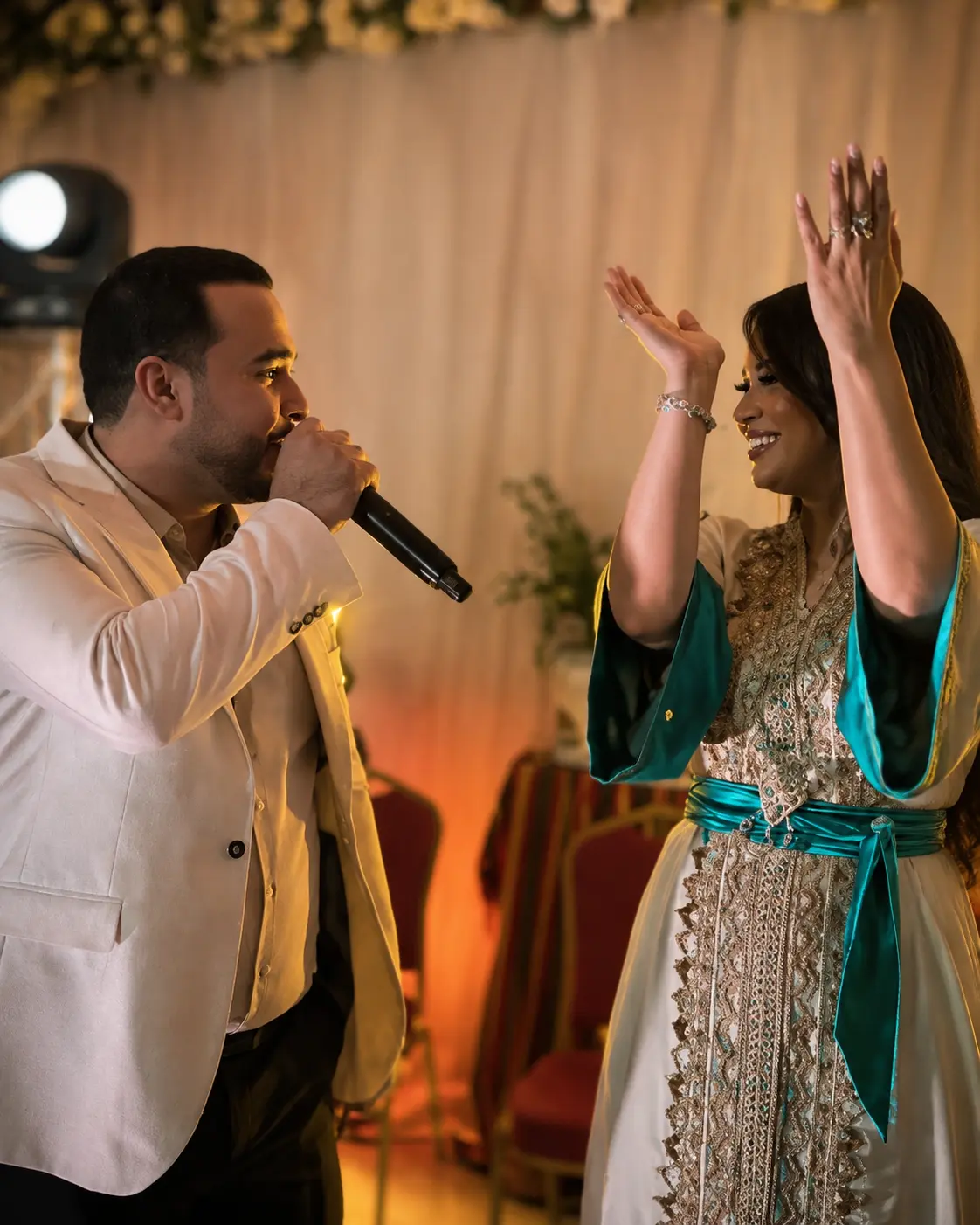 Massi Boussaa en duo lors d'un mariage